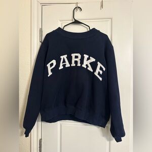 Parke Navy/White Varsity Mockneck